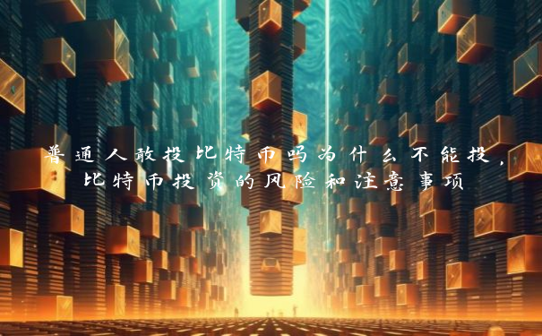 普通人敢投比特币吗为什么不能投，比特币投资的风险和注意事项