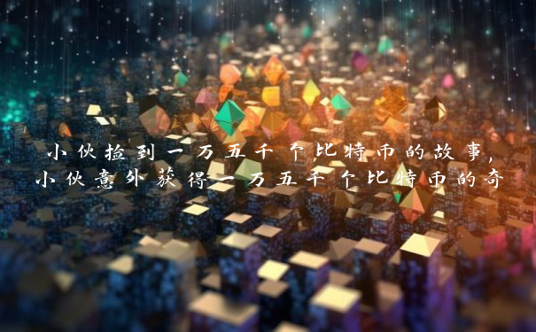 小伙捡到一万五千个比特币的故事,小伙意外获得一万五千个比特币的奇遇