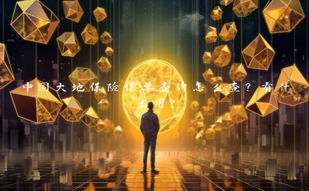 中国大地保险保单查询怎么查？有什么用？