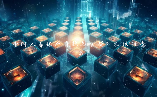中国人寿保单贷款怎么贷？应该注意什么？